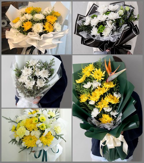 安徽滁州市明光市潘村镇钱西村白事花束代送